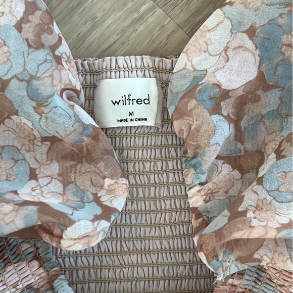 Aritzia Wilfred Tempest Mini Dress Floral Print – Size M - Picture 8 of 9